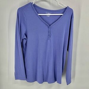 L.L. Bean Women's Purple Long Sleeve Tee M